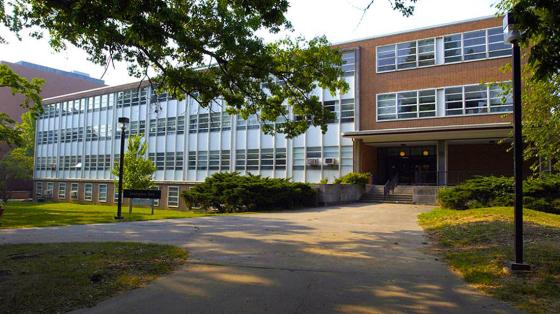 Outside of Lindegren hall