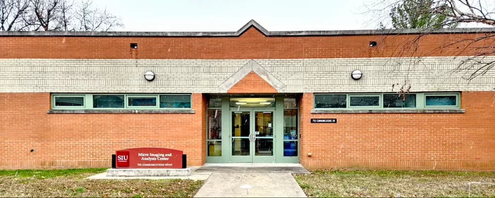 Outside entrance to micro imaging and analysis center