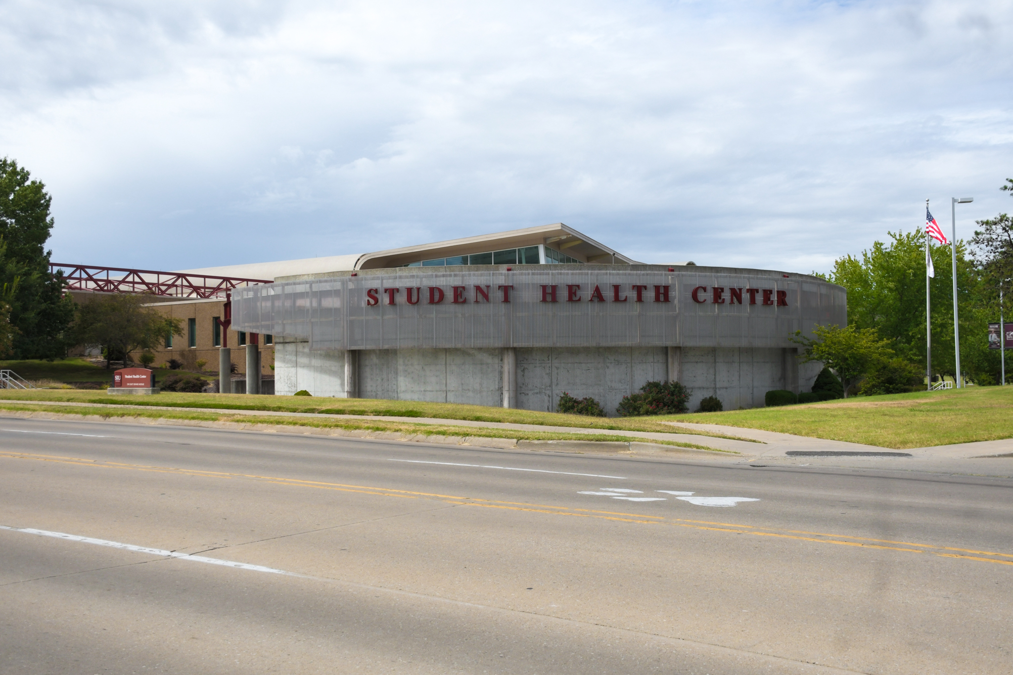 Outside photo of student health center