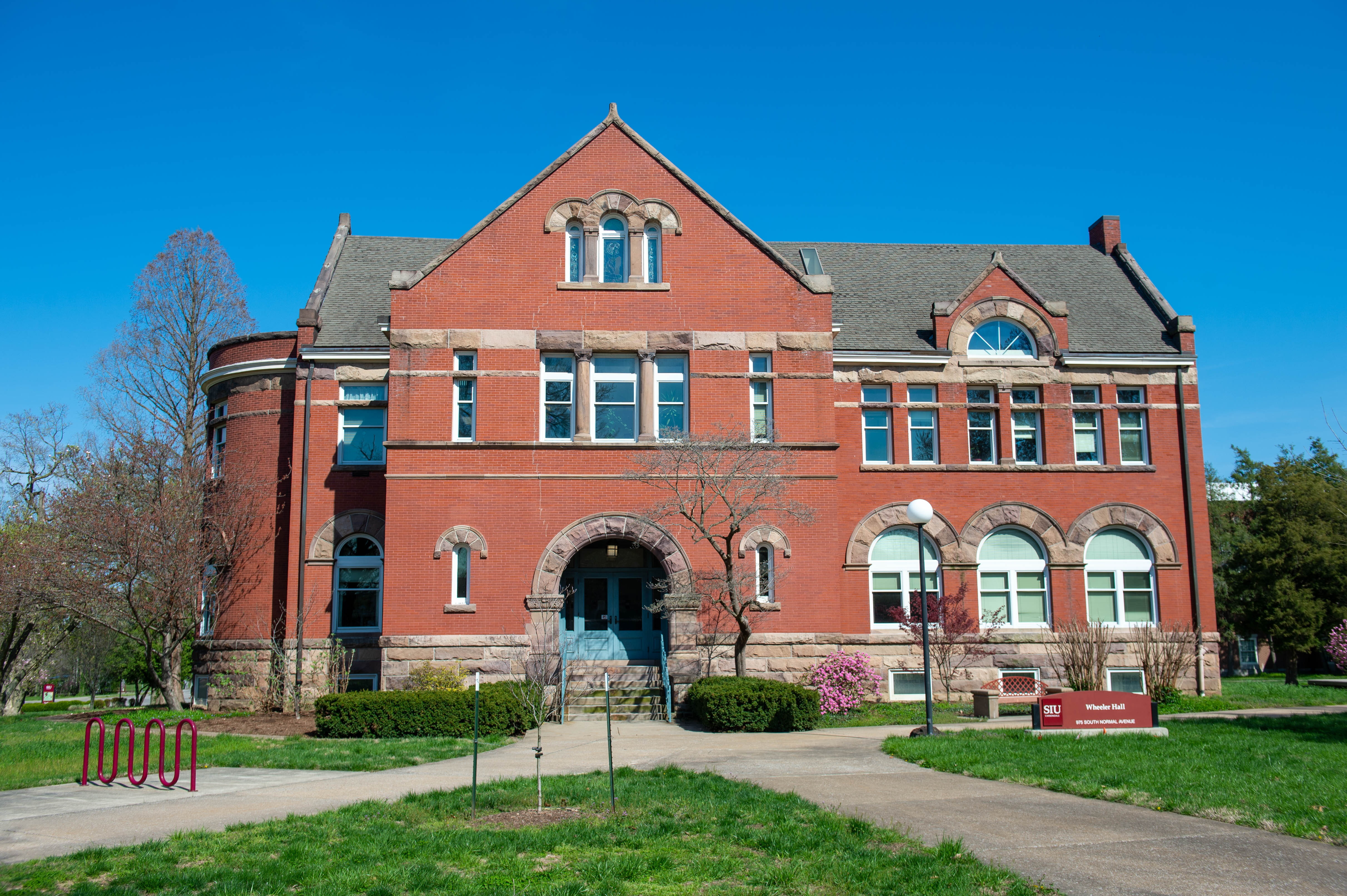 Outside entrance to Wheeler Hall